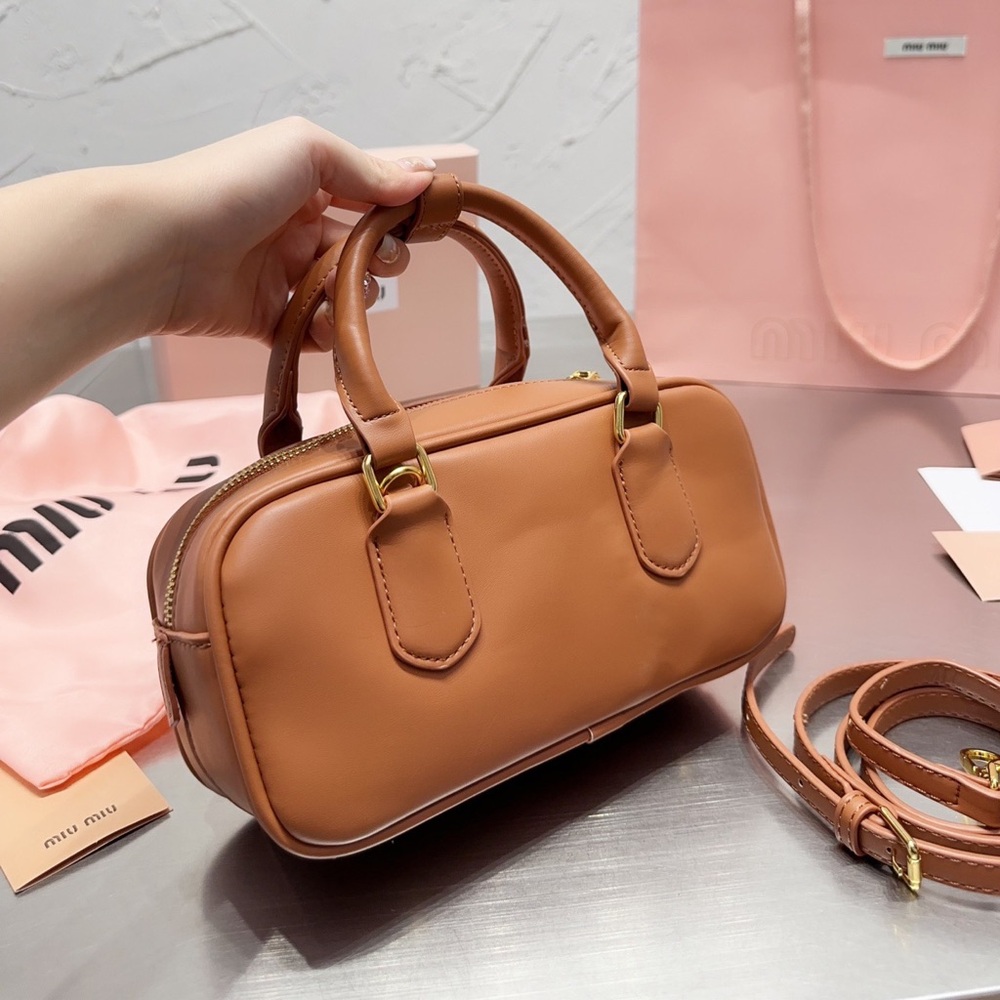 Miu Miu Cognac Brown Mini Top-Handle - Picture 2 of 8